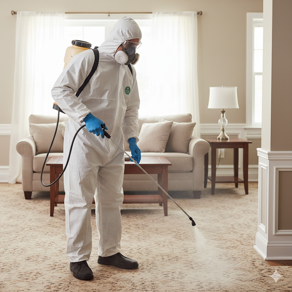 Flea eradication: The preparation and execution of a whole-house chemical treatment