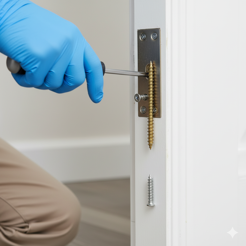 Basic door maintenance: Stopping a sticking door with a quick hinge adjustment