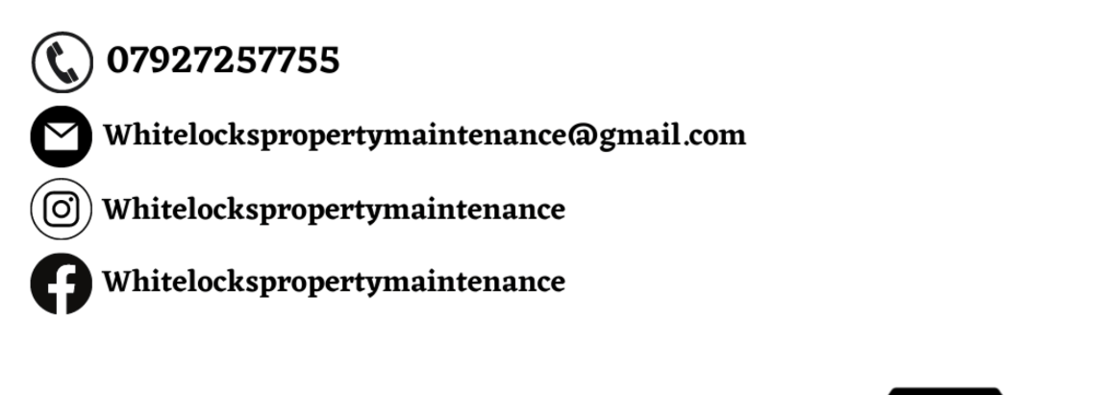 Main header - "Whitelock's property maintenance"