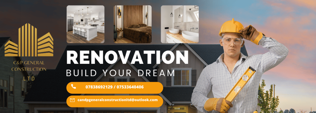 Main header - "C&P GENERAL CONSTRUCTION LTD"