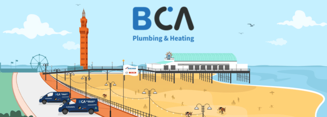 Main header - "BCA PLUMBING AND HEATING SERVICES LIMITED"