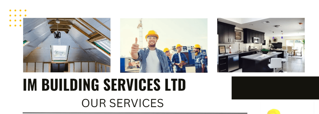 Main header - "I M  Building Services LTD"