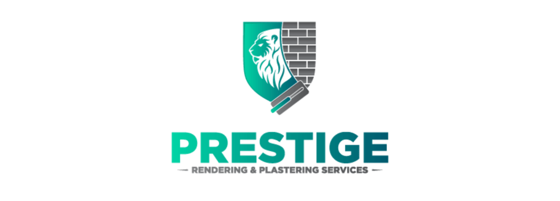 Main header - "prestige plastering services"