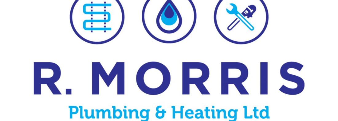 Main header - "R Morris plumbing & heating"