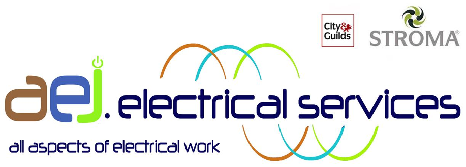 Main header - "A.E.J Electrical and Property Services"