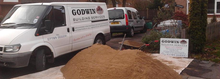 Main header - "godwin building services"