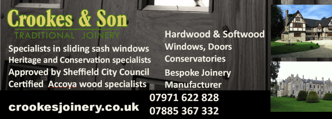 Main header - "crookes and son traditional joinery"