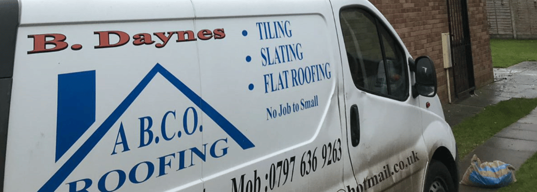 Main header - "Abco Roofing"