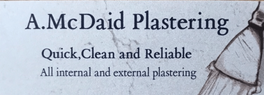 Main header - "A.McDaid Plastering"