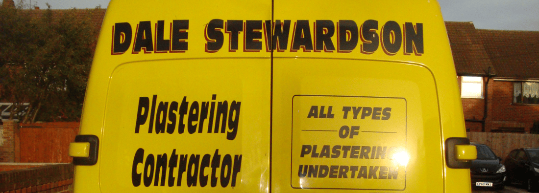 Main header - "Dale stewardson plasterers"