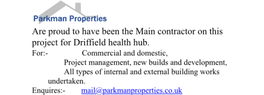 Main header - "Parkman Properties Ltd"