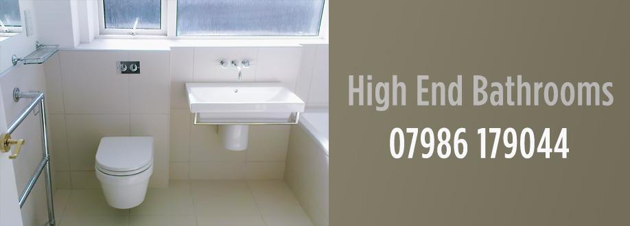 Main header - "High End Bathrooms"