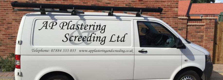 Main header - "A P Plastering & Screeding Ltd"