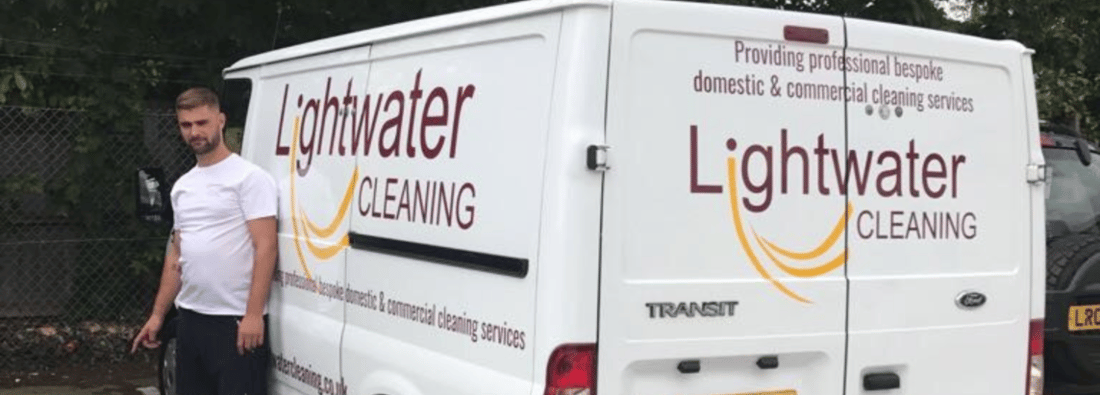 Main header - "LIGHTWATER CLEANING"