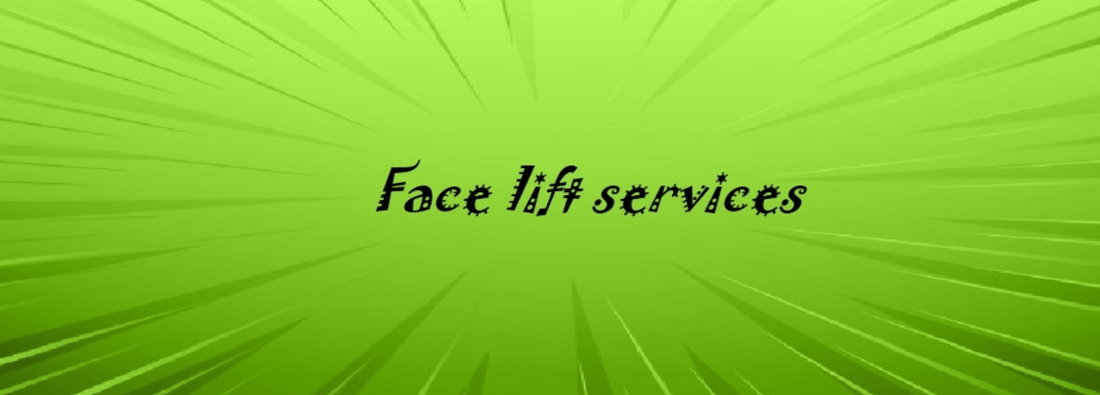 Main header - "Face Lift services"