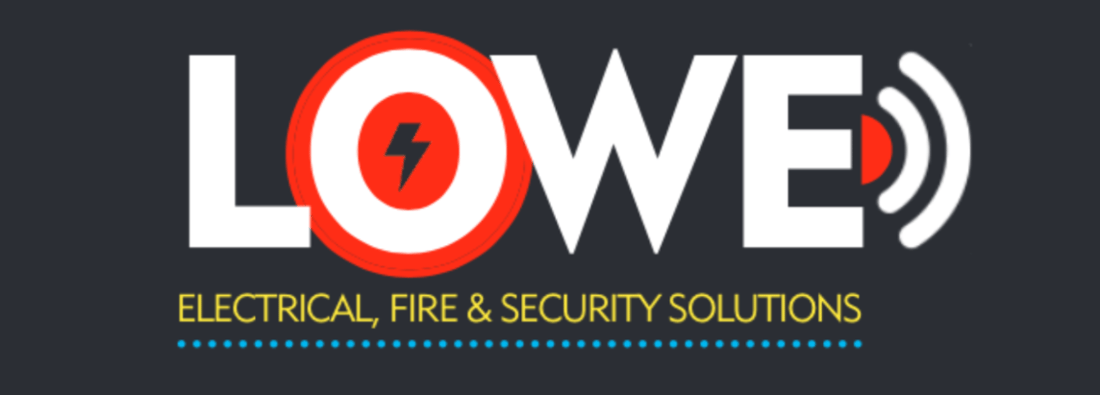 Main header - "Lowe Electrical, Fire and Security Solutions"