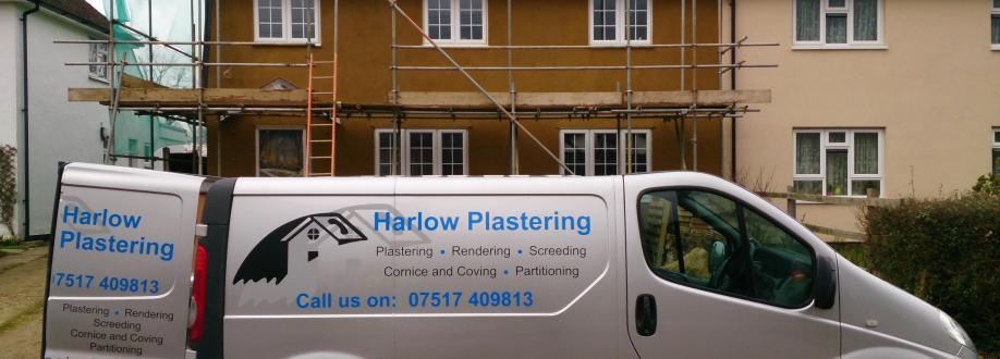 Main header - "Harlow plastering"