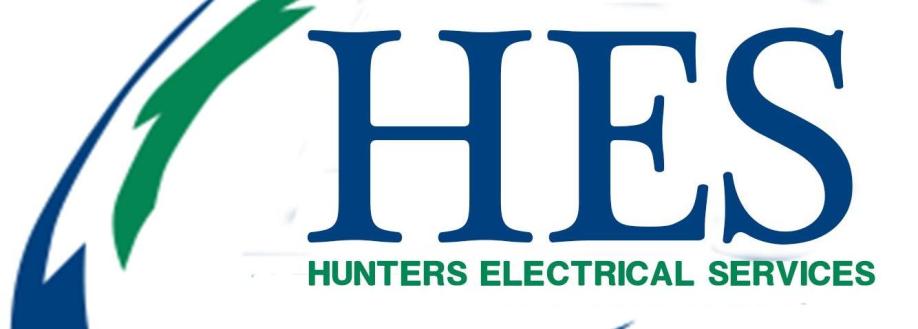 Main header - "Hunters Electrical Services"