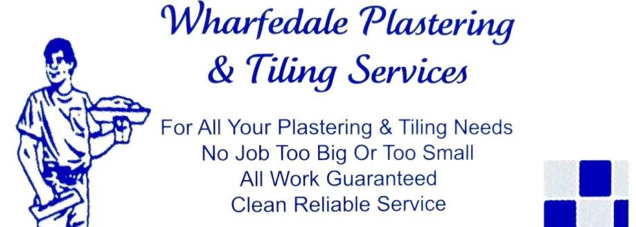 Main header - "Wharfedale Plastering & Tiling Services"