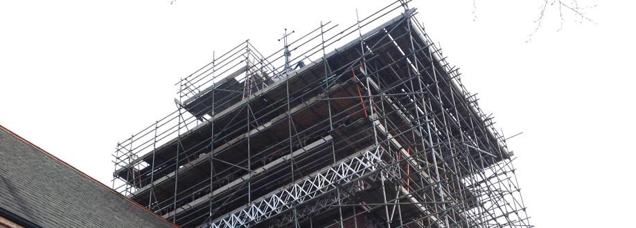 Main header - "ak scaffolding"