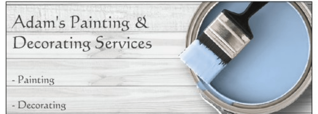 Main header - "Adam's Painting & Decorating Services"