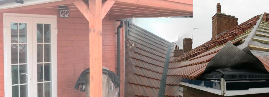 Main header - "MAG roofing & carpentry"