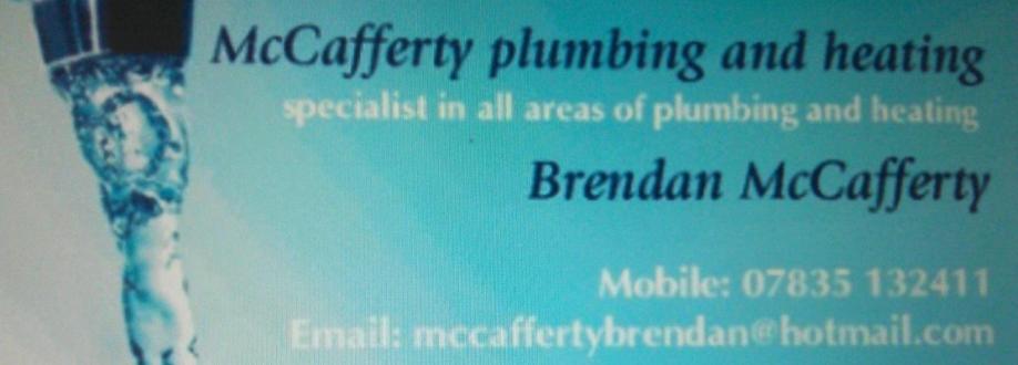 Main header - "McCafferty plumbing and heating"