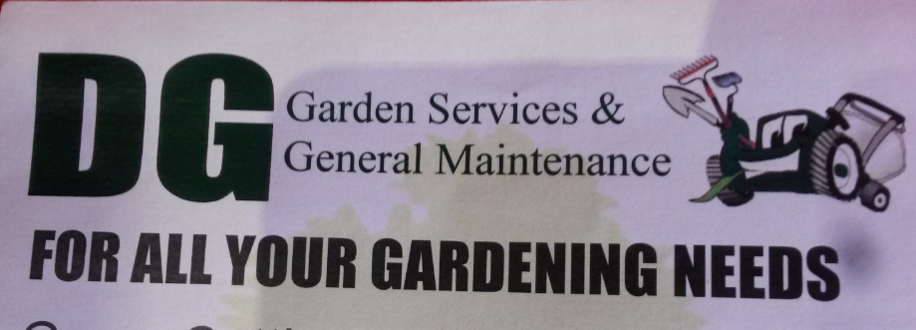 Main header - "DG garden services and general maintenance"