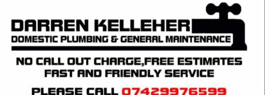 Main header - "Darren Kelleher plumbing &maintenance"