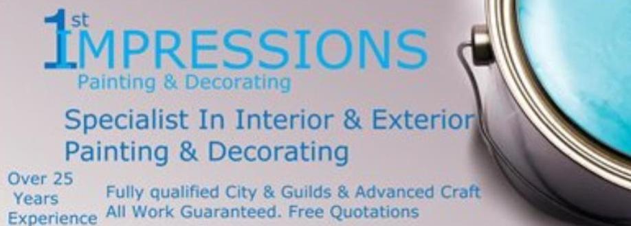 Main header - "1st IMPRESSIONS PAINTING & DECORATING"