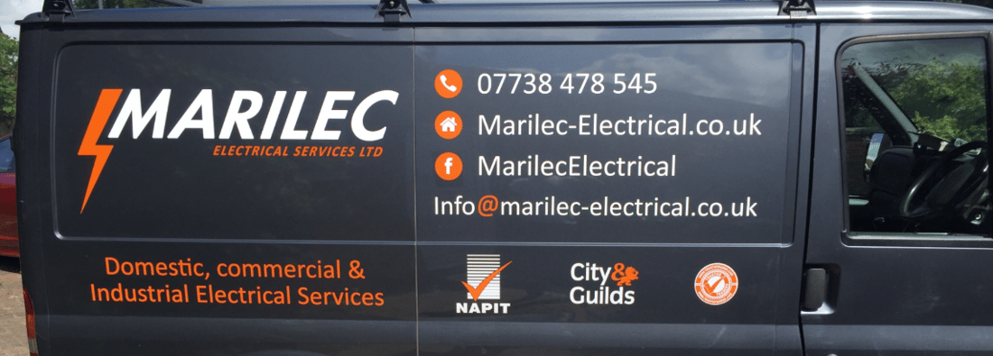 Main header - "Marilec electrical services ltd"