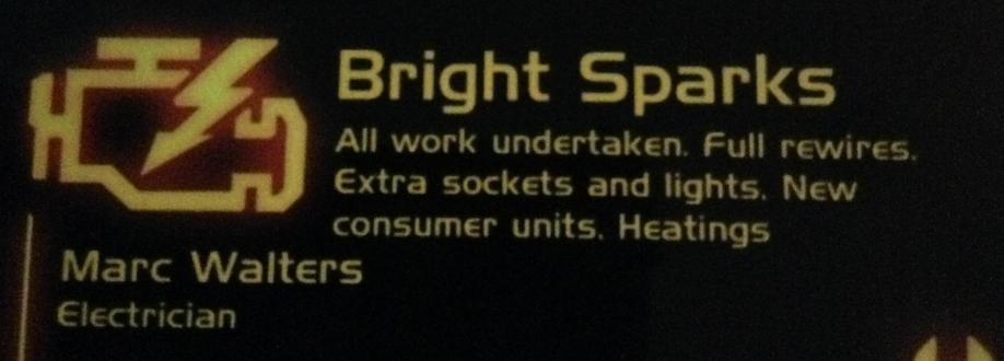 Main header - "Bright sparks"