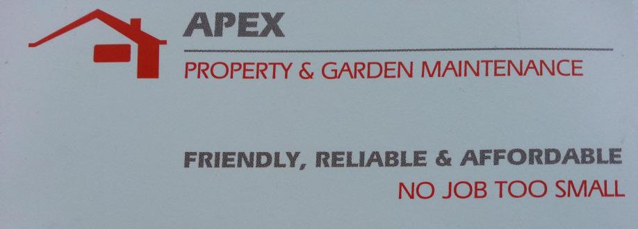 Main header - "APEX Property & Garden Maintenance"