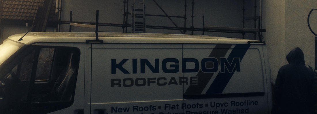 Main header - "Kingdom Roofcare"
