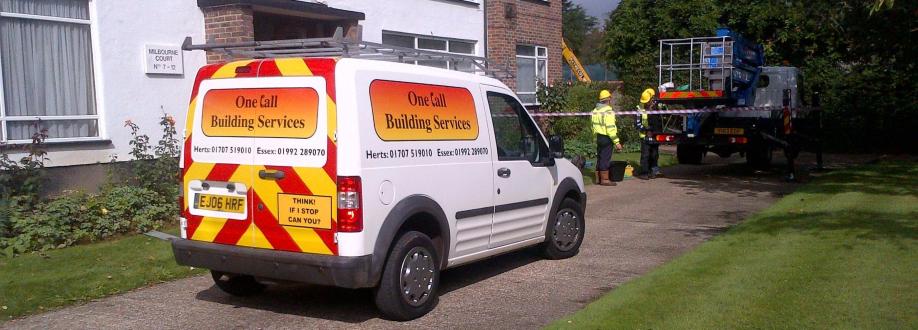 Main header - "ONE CALL BUILDING SERVICES"