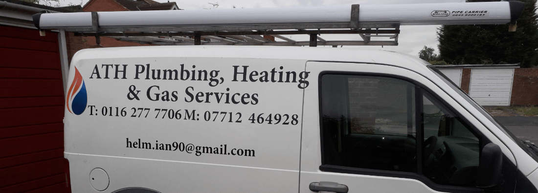Main header - "ATH Plumbing, Heating & Gas Services"