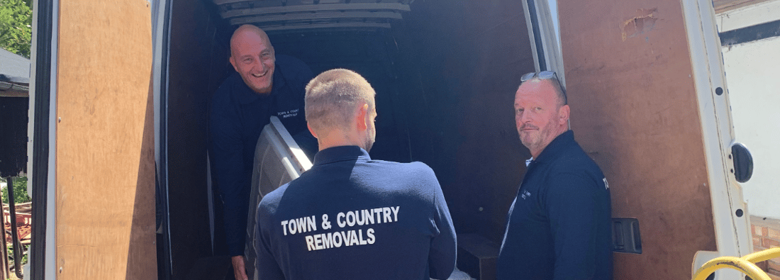 Main header - "Town and Country Removals"