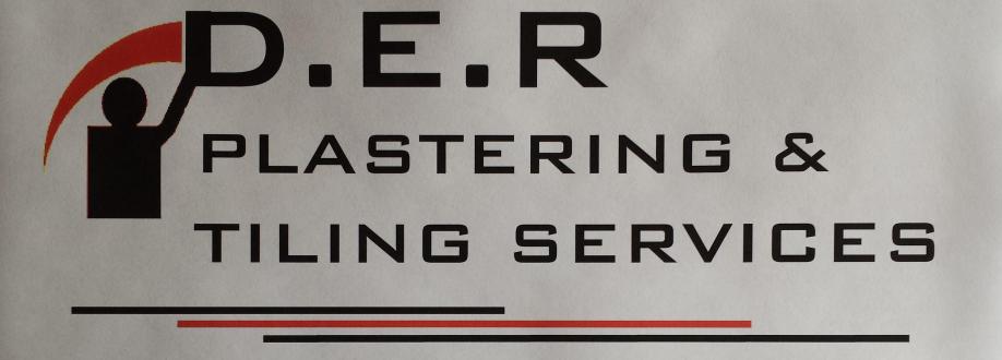 Main header - "D.E.R Plastering & Tiling Services"