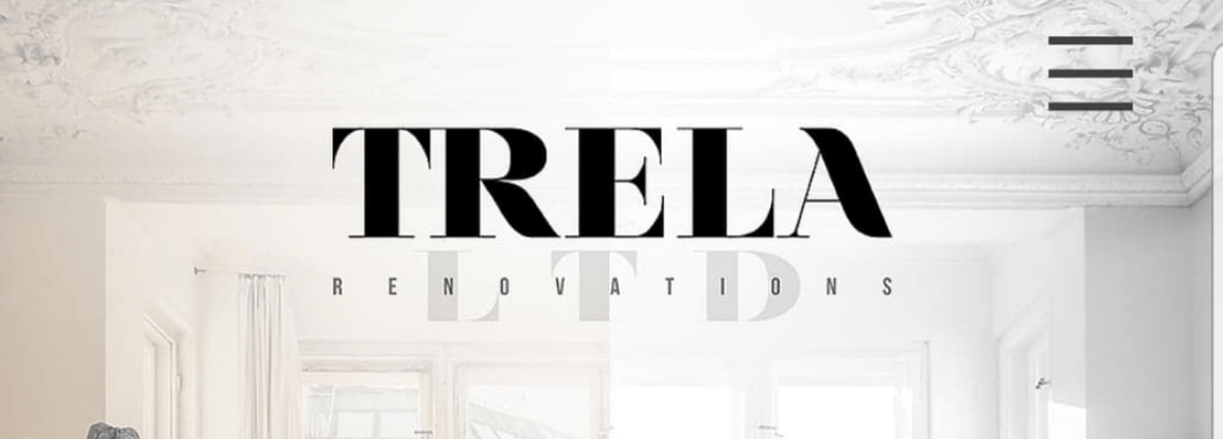 Main header - "Trela Renovations LTD"
