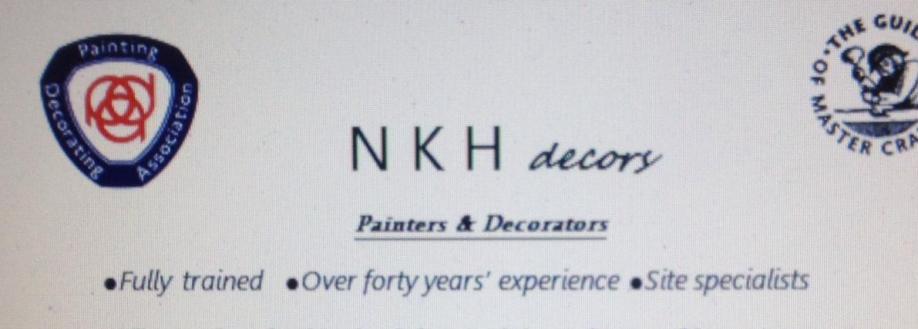Main header - "nkh decors"
