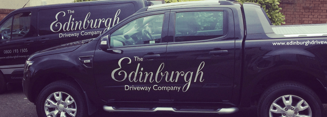 Main header - "The Edinburgh Driveway Company"