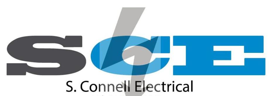 Main header - "S.Connell Electrical"
