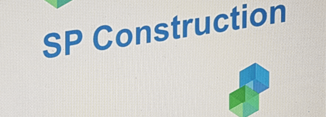 Main header - "S P Construction"