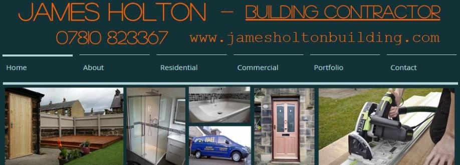 Main header - "James Holton Building Contractor"