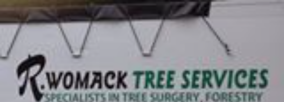 Main header - "r womack tree services"