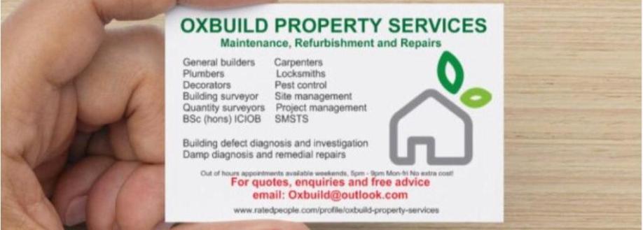 Main header - "Oxbuild Property Services"