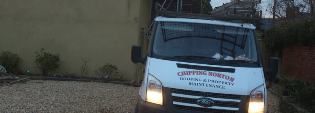 Main header - "Chipping Norton Roofing & Property Maintenance"