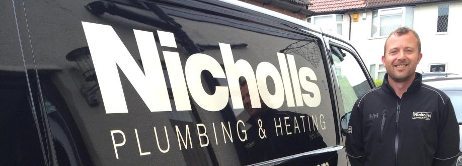 Main header - "Nicholls plumbing & heating"