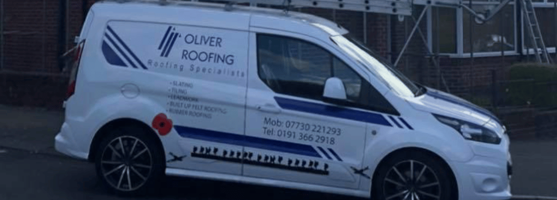 Main header - "Oliver Roofing Ltd"