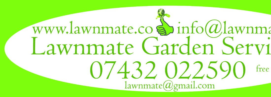 Main header - "Lawnmate garden services"